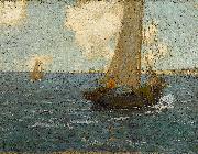Granville Redmond Sailboats on calm seas Spain oil painting artist